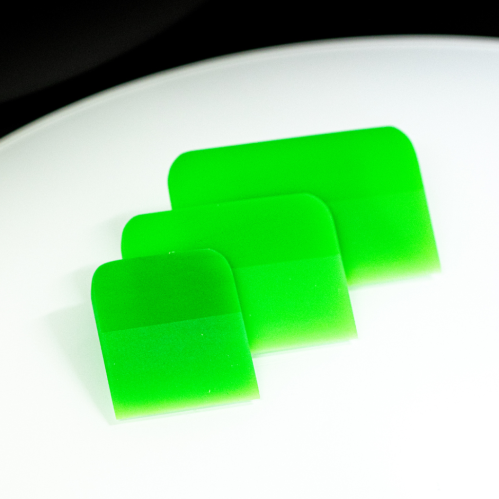 Zestaw zielonych rakli PPF | 6.5, 10 oraz 12 cm